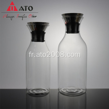 ATO résistant à la chaleur Borosilicate à eau Pichet en verre de carafe